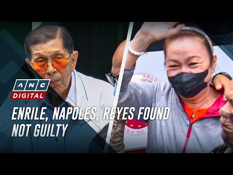 Not guilty: Enrile, Gigi Reyes, Napoles acquitted of plunder over PDAF scam | ABS-CBN News