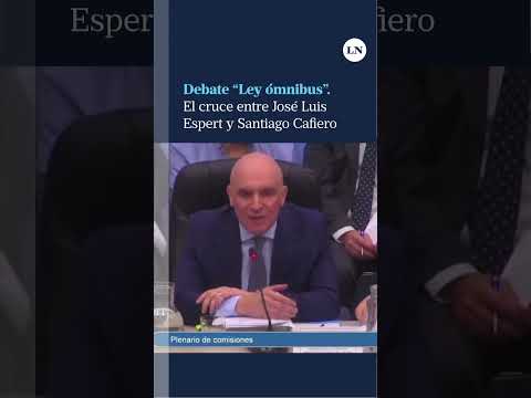 Debate en diputados: el cruce entre José Luis Espert y Santiago Cafiero