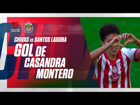 Goal Casandra Montero - Chivas Femenil vs Santos 7-0 | Telemundo Deportes