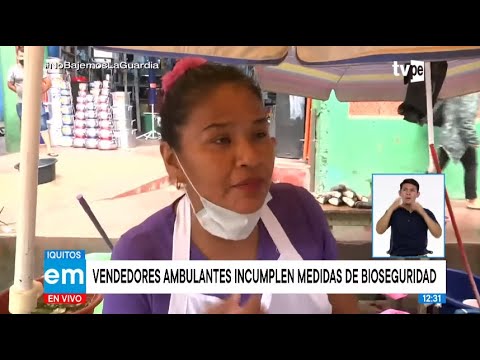 Iquitos: vendedores del mercado Belén incumplen protocolos de bioseguridad.