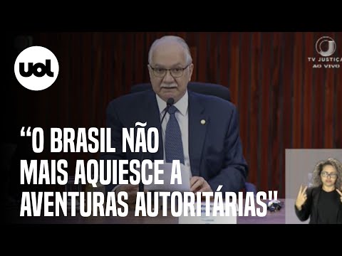 Fachin fala em evento sobre democracia: Brasil não mais aquiesce a aventuras autoritárias