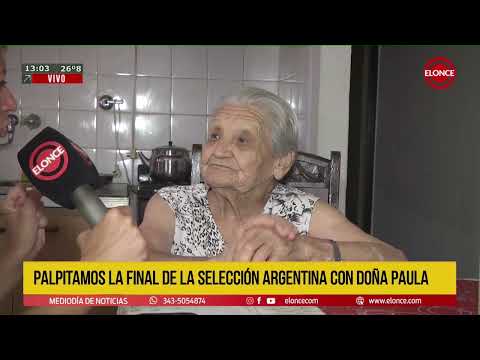 El pálpito de Doña Paula para la final del Mundial y su “cura” al árbitro polaco