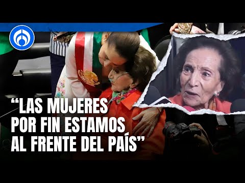 Último acto público de Ifigenia Martínez fue entregarle la banda presidencial a Claudia Sheinbaum