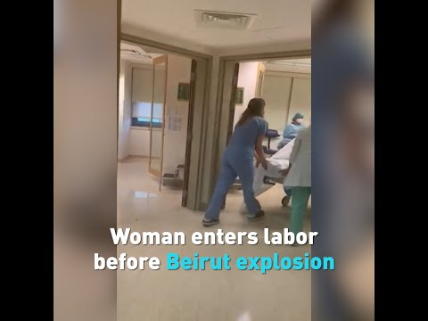Woman enters labor before Beirut explosion