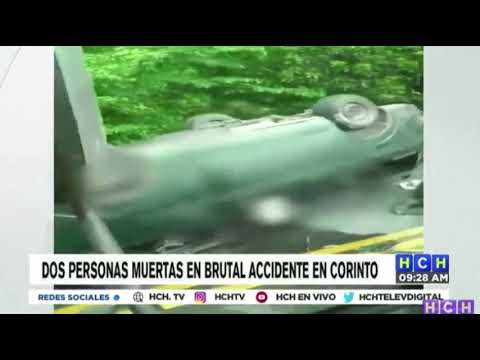 Fatal accidente vial deja dos personas muertas en Corinto, Cortés
