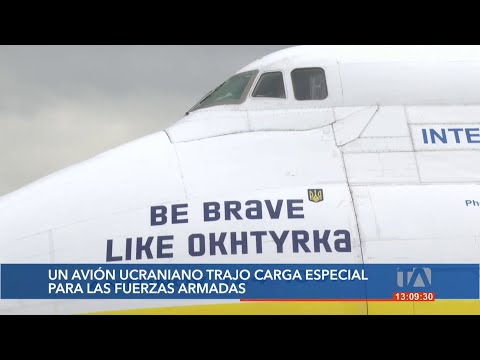 Ucrania envía una carga especial para las FF.AA. en Ecuador