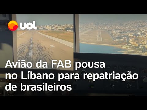 Avião da FAB pousa no Líbano para repatriação de brasileiros