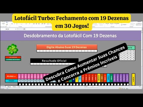 Lotofácil Turbo: Fechamento com 19 Dezenas em 30 Jogos Descubra Como Aumentar Suas Chances em 2024