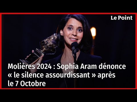 Molières 2024 : Sophia Aram dénonce « le silence assourdissant » après le 7 Octobre