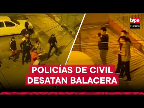 Policías desatan balacera y dejan un herido en Los Olivos