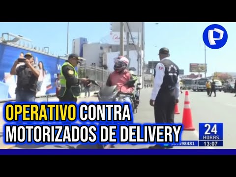 Realizan operativo contra motos delivery en San Miguel