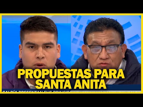 CANDIDATOS A ALCALDÍA DE SANTA ANITA:  Gherald Rosas y Ricardo Bonifaz exponen sus propuestas