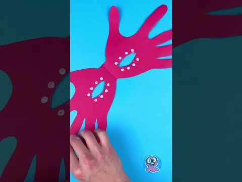 ว้าว!🎭หน้ากากรอยมือกระดาษสุดน