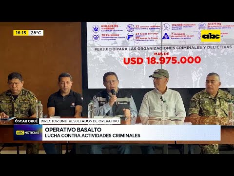 Operativo Basalto: millonario perjuicio a organizaciones delictivas