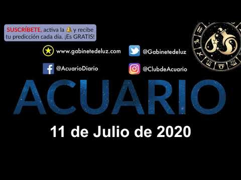 Horóscopo Diario - Acuario - 11 de Julio de 2020