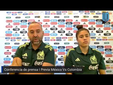 Pedro López y Jacqueline Ovalle I Previa México Vs Colombia I Conferencia de prensa I Mextour W