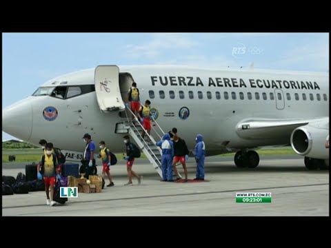 Llega el primer vuelo humanitario con ciudadanos ecuatorianos