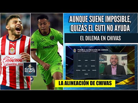 CHIVAS vs JUÁREZ. Así alineará Guadalajara. El Guti NO LE AYUDA a Paunovic | Futbol Picante