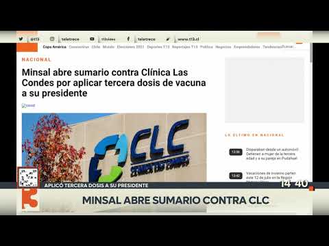 Abren sumario contra Clínica Las Condes por tercera dosis a presidente del directorio