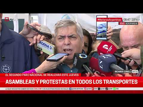 ASAMBLEAS y PROTESTAS en TODOS los TRANSPORTES: CONFERENCIA de AEROPORTUARIOS