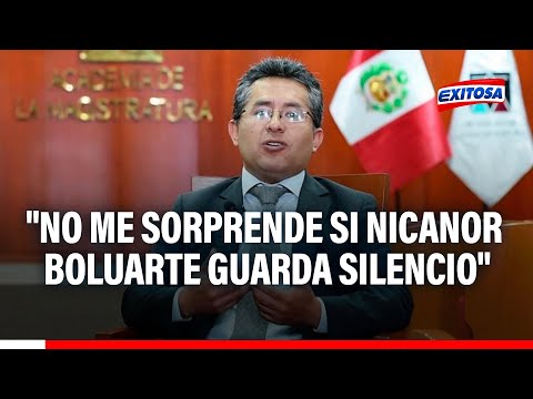 Nicanor Boluarte: No me sorprendería que hermano de la pdta.  guarde silencio ante Fiscalía