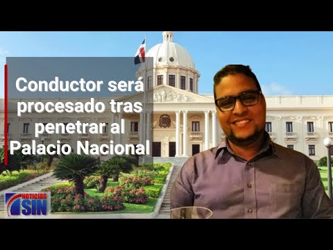 Conductor será procesado tras penetrar al Palacio Nacional