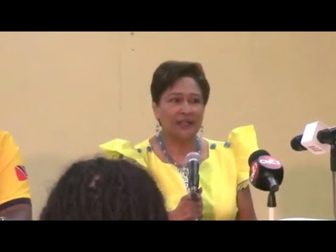 UNC Leader Kamla Persad Bissessar congratulates UNC supporters for their performance in LGE 2023