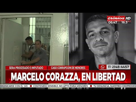 Corrupción de menores: liberaron a Marcelo Corazza