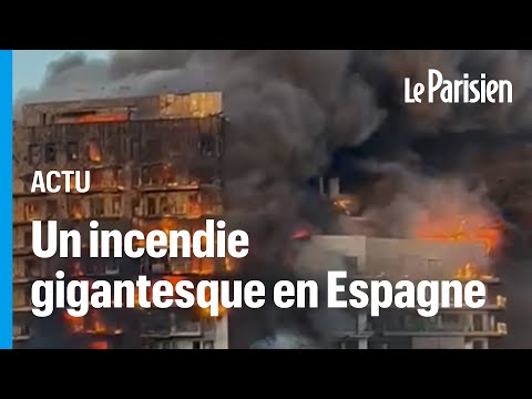 Espagne : un incendie impressionnant ravage un immeuble de 14 étages à Valence