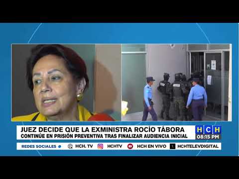 Dictan Auto de Formal Procesamiento con Prisión Preventiva a la exministra Rocío Tábora