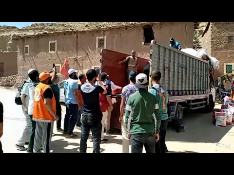 Kuwaiti aid being distributed in quake-hit Azgour