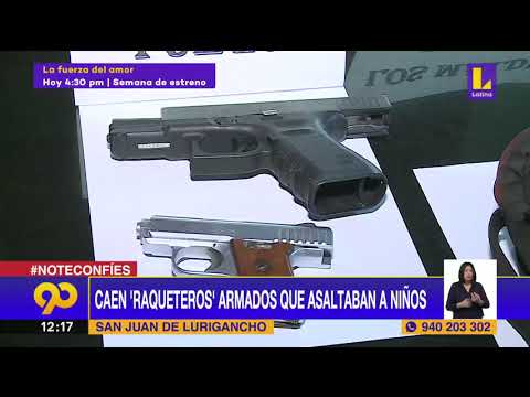 ? Caen raqueteros armados que asaltaban a niños en San Juan de Lurigancho
