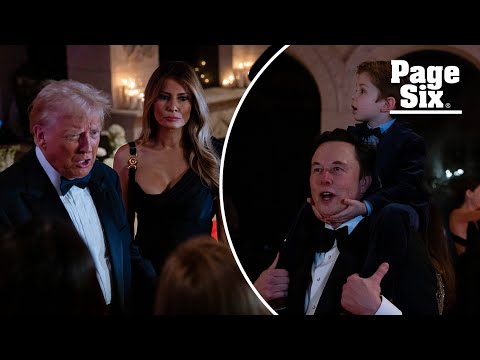 Donald Trump celebrates New Year’s Eve with Melania, Elon Musk and more at Mar-a-Lago