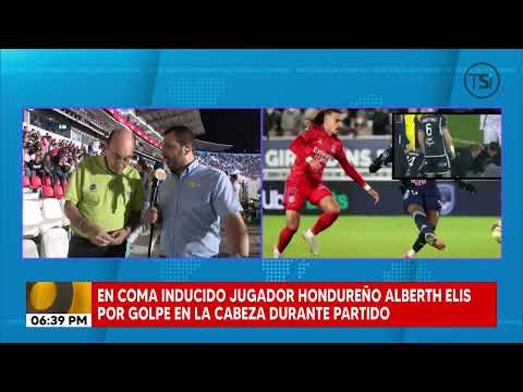 En coma inducido jugador hondureño Alberth Elis por golpe en la cabeza durante partido