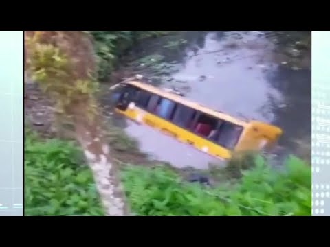 Santo Domingo: Vuelco de bus deja 2 fallecido y 29 heridos