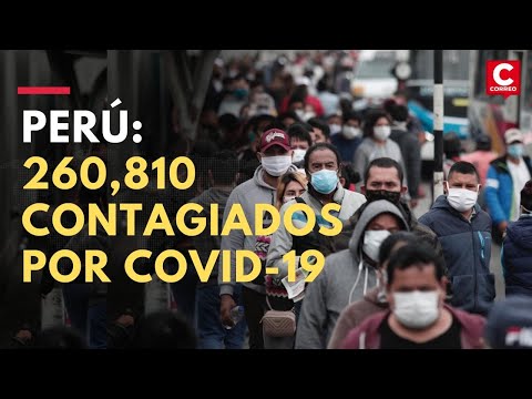 Coronavirus en Perú: A 260,810 se eleva los contagiados y a 8,404 los fallecidos