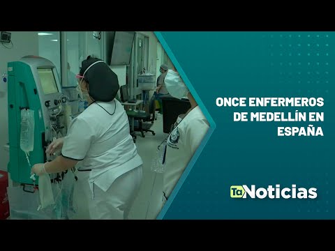 Once enfermeros de Medellín en España