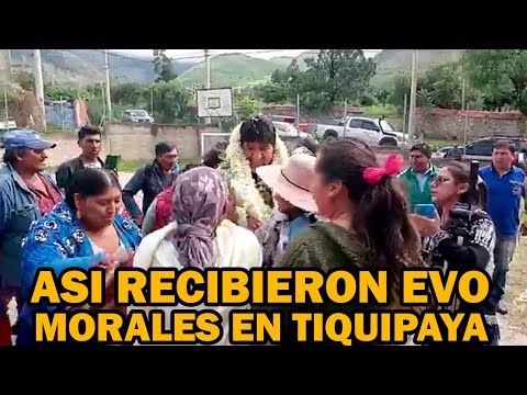 EVO MORALES LLEGO HASTA CHILLIMARCA EN TIQUIPAYA PARA PARTICIPAR DEL TALLER DE LIDERAZGO..