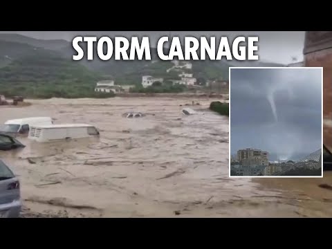 Malaga & Marbella swamped by storm deluge as tornadoes form off Costa Del Sol