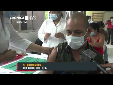 Buena afluencia en centros de vacunación contra el COVID-19 en Bluefields - Nicaragua