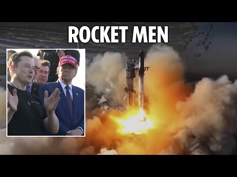 Trump and Musk watch SpaceX rocket launch together as bromance blooms