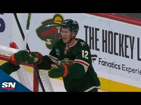 Wilds Matt Boldy Caps Off Beautiful Tic-Tac-Toe Passing Play With Goal