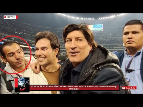 'Él es mi ídolo' Checo Pérez se encuentra con Iván Zamorano y le presenta a su hijo Chequito