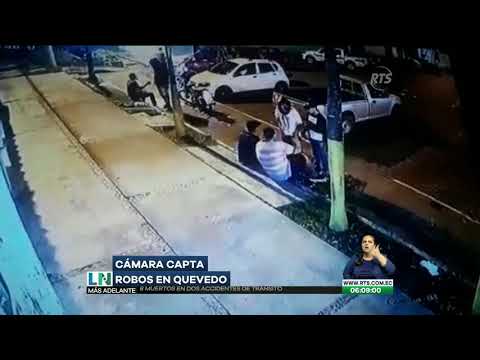Cámaras de seguridad captan un robo en el cantón Quevedo