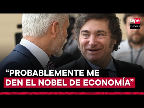Javier Milei no descarta recibir el premio nobel de Economía