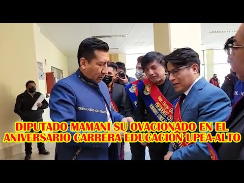 ASI FUE RECIBIDO DIPUTADO FREDDY MAMANI EN LA CARRERA DE CIENCIAS DE LA EDUCACIÓN DE UPEA DEL ALTO..