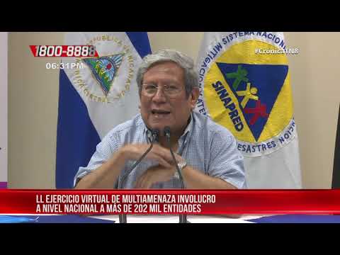 Con éxito se realizó de manera virtual el II ejercicio de multiamenazas – Nicaragua