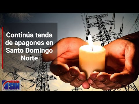 Continúa tanda de apagones en Santo Domingo Norte