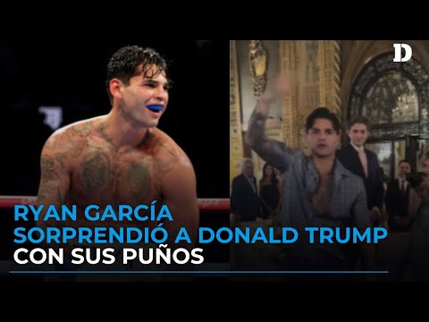Ryan García demostró su apoyo a Donald Trump durante exhibición de boxeo I El Diario