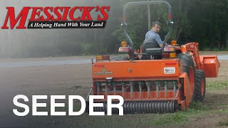 Seeding a new lawn with the LandPride OS1572 seeder